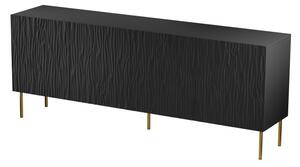 HALMAR Komoda Jungle 190 cm čierna/zlatá