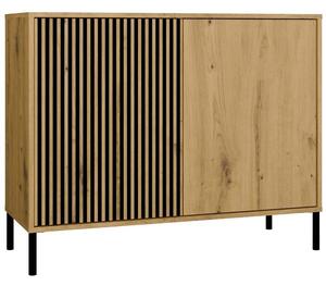 TP Living Komoda Kamaro 2D Slim 103 cm II dub Artisan/čierna