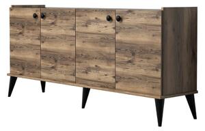 Kalune Design Komoda Lidya orech/čierna