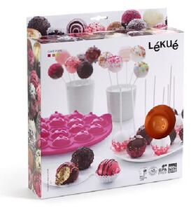 Ružová silikónová forma na cake pops Lékué Pops, ⌀ 26,5 cm