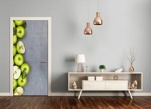 Fototapeta na dvere samolepiace zelená jablká 75x205 cm