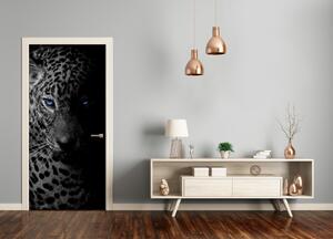 Samolepiace fototapety na dvere leopard 85x205 cm
