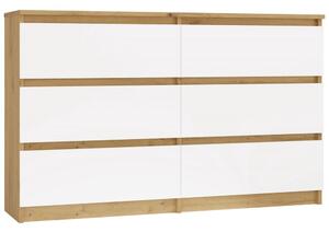 TP Living Komoda MALWA M6 120 cm dub artisan/biela
