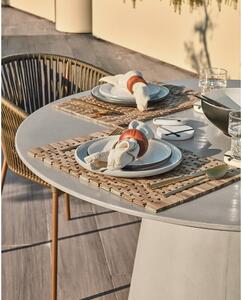 Betónový vonkajší jedálenský stôl Kave Home Itai, ⌀ 120 cm