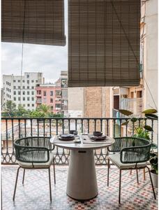 Betónový vonkajší jedálenský stôl Kave Home Itai, ⌀ 90 cm