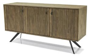 LivinHill Komoda Massa 160 cm z masívu hnedá/grafit