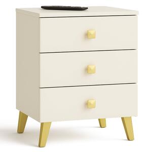 Ak furniture Komoda MOBI K-03 kašmír/zlatá