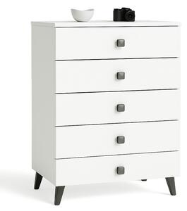 Ak furniture Komoda MOBI K-05 biela/čierna