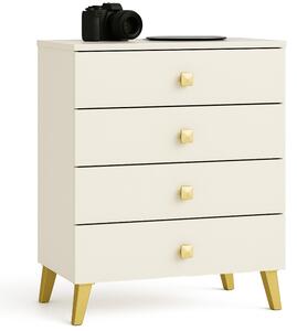 Ak furniture Komoda MOBI K-04 kašmír/zlatá
