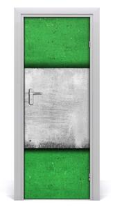Samolepiace fototapety na dvere zelená múr 95x205 cm