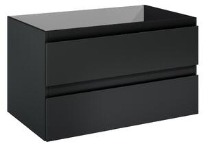 Oltens Vernal skrinka 80x45.6x47 cm závesné pod umývadlo čierna 60001300