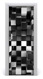 Samolepiace fototapety na dvere abstrakcie kocky 75x205 cm