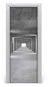 Samolepiace fototapety na dvere betónový tunel 95x205 cm