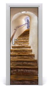 Fototapeta samolepiace na dvere schody do zámku 95x205 cm