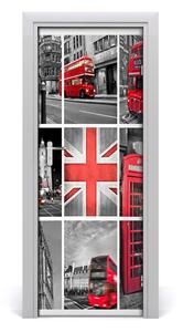 Fototapeta samolepiace na dvere koláž Londýn 95x205 cm