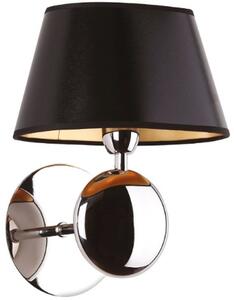 MaxLight Napoleon nástenná lampa 1x40 W čierna-chrómová-zlatá W0120