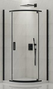 New Trendy New Komfort Black sprchovací kút polkruhová 90x90 cm K0469