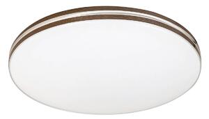 Stropné LED svietidlo OSCAR, 18W, denná biela, 35cm, guľaté, hnedé pru