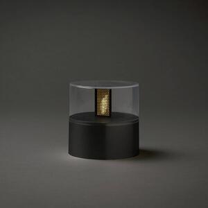 Dekoračné LED s efektom plameňa, podstavec čierna