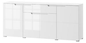 Szynaka Komoda SELENE 36 180 cm biela lesklá/matná