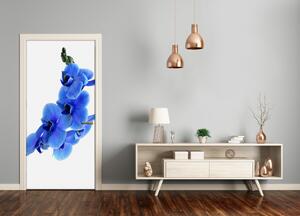 Fototapeta samolepiace modrá orchideami 95x205 cm