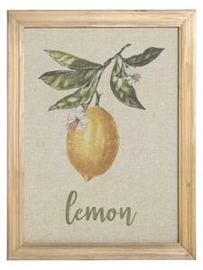 Obraz v drevenom ráme Lemon