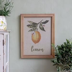 Obraz v drevenom ráme Lemon