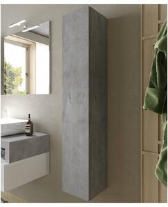 Nástenná vysoká kúpeľňová skrinka HAMBURG betón
