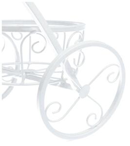 Tempo Kondela Retro kvetináč v tvare bicykla, biela, PAVAR