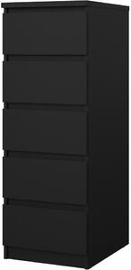 Tvilum Komoda Simplicitous 233 40 cm čierny mat