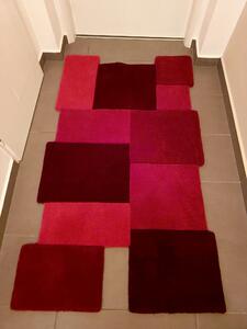 Flair Rugs koberce Ručne všívaný kusový koberec Abstract Collage Red - 150x240 cm