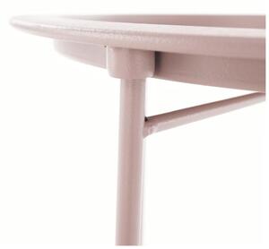 Tempo Kondela Príručný stolík s odnímateľnou táckou, nude ružová, RENDER