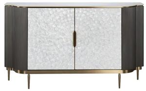 LivinHill Komoda Stilig ST906 150 cm grafit/krémová/zlatá
