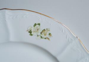 Thun obedová súprava Bernadotte biele kvety 27-dielná