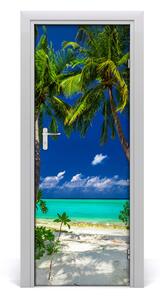 Fototapeta na dvere samolepiace tripická pláž 75x205 cm