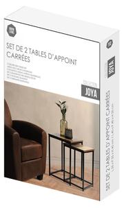 DOCHTMANN Skladací stôl Joya 2ks, stohovateľný, štvorcový 40x40x50cm