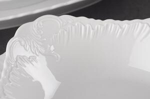 Ćmielóv tanierová súprava Rokoko biela 18-dielná