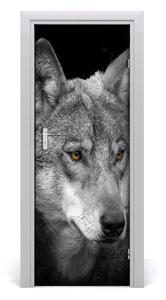 Samolepiace fototapety na dvere vlk portrét 75x205 cm