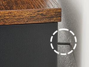 SONGMICS Komoda Vasagle Teduo 110 cm čierna/hnedá