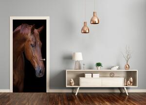 Samolepiace fototapety na dvere kôň portrét 85x205 cm
