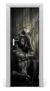 Samolepiace fototapety na dvere gorila 75x205 cm