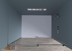 Cerano Santoro, sprchové posuvné dvere 130x195 cm, 6mm číre sklo, chrómový profil, CER-CER-424939