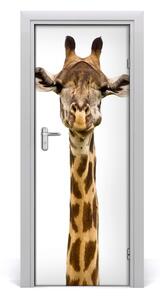 Samolepiace fototapety na dvere žirafa 75x205 cm