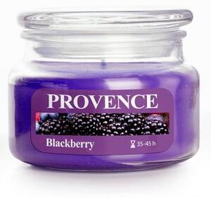 Provence Vonná sviečka v skle PROVENCE 45 hodín černica