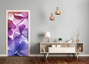 Fototapeta na dvere fialové kvety 75x205 cm
