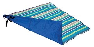 Pikniková deka Bo-Camp 1,5 x 1,4 m, modrá s pruhmi
