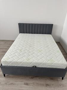 Luxusná manželská posteľ MY LADY | sivá 160 x 200 cm