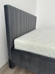 Luxusná manželská posteľ MY LADY | sivá 160 x 200 cm