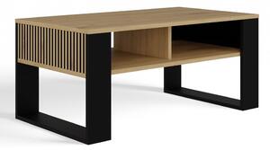 TP Living Konferenčný stolík LAWA Modern 2P Slim dub artisan/čierny