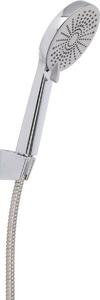 Sprchový set Elegant chróm, sprcha pr. 11 cm, 3 funkcie, hadica a držiak, ABS